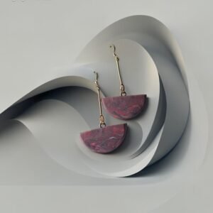 auskarai molio ilgas bordo 5 CM