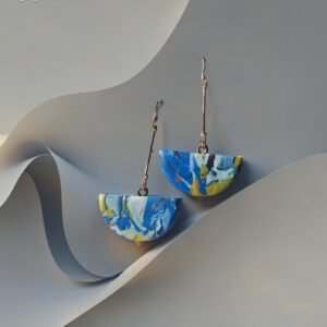 auskarai molio ilgas melynas 5 CM (2)