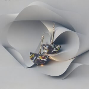 auskarai molio ilgas rudas 5 CM (1)