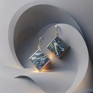 auskarai molio juodas