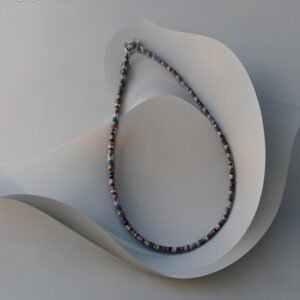 trumpas kaklo pakabukas biseris mix 36 CM