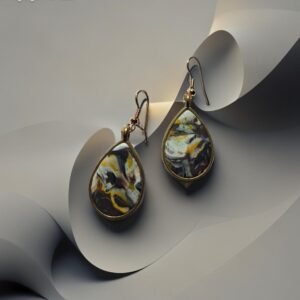 auskarai molio rusvas 3 CM