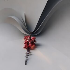 Odinis kaklo pakabukas gėlytė