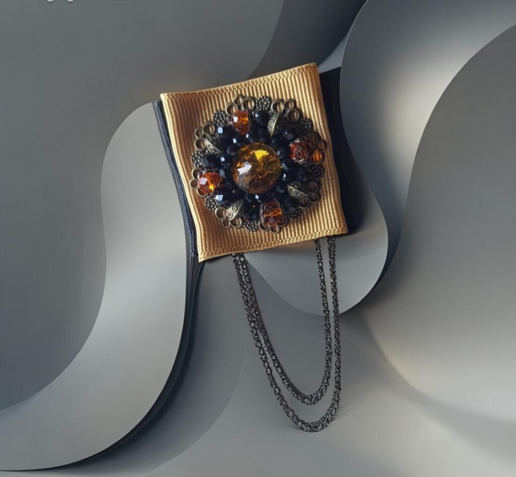 sage su kaspinu geltona