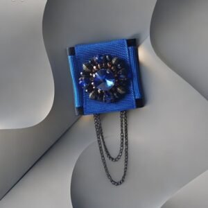 sage kaspinas melynas