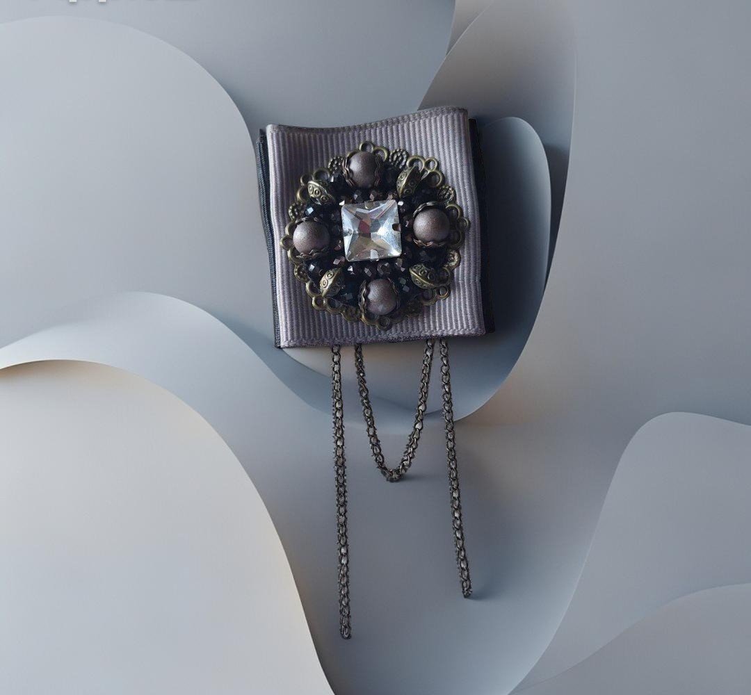 sage kaspinas pilkas