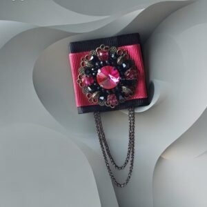 sage kaspinas rozinis