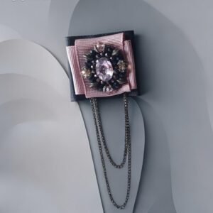 sage kaspinas rozinis